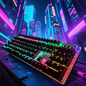 Silver black/There are connecting wires/RGB lighting effect/The buttons are detachable (Copy)
