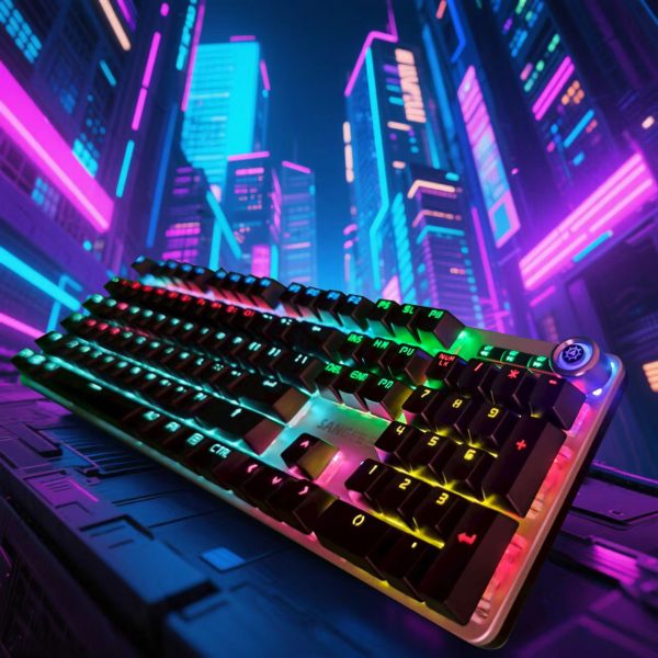 Silver black/There are connecting wires/RGB lighting effect/The buttons are detachable (Copy)