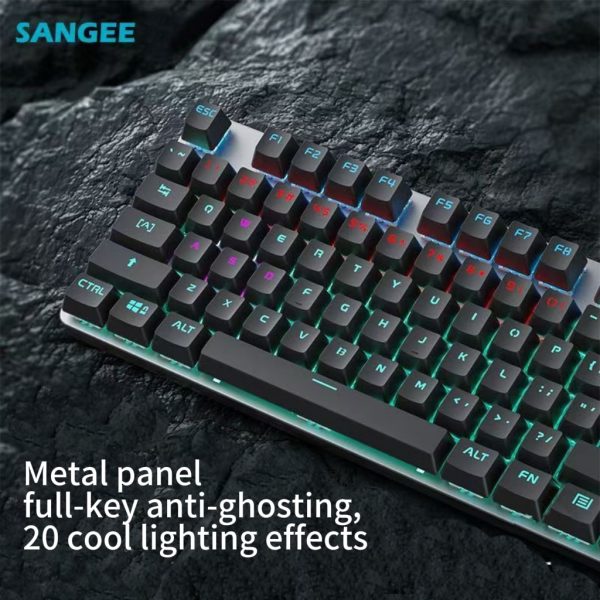 Mixed light keyboard/There are connecting wires/RGB lighting effect/The buttons are detachable