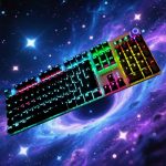 Silver black/There are connecting wires/RGB lighting effect/The buttons are detachable (Copy)