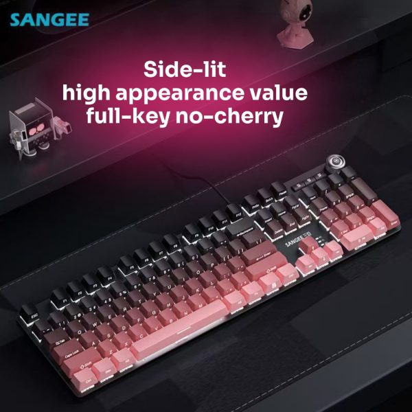 Mixed light keyboard/There are connecting wires/RGB lighting effect/The buttons are detachable