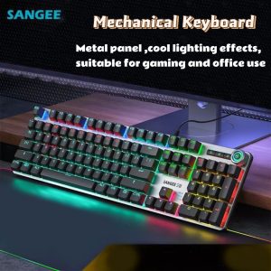 Mixed light keyboard/There are connecting wires/RGB lighting effect/The buttons are detachable