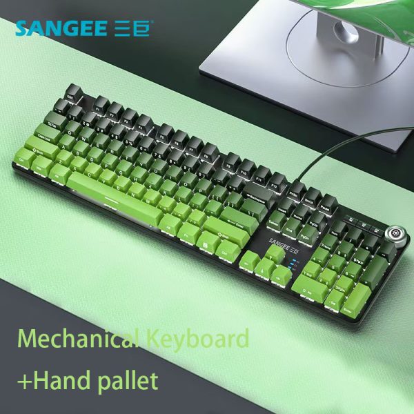 Mixed light keyboard/There are connecting wires/RGB lighting effect/The buttons are detachable