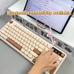 Milk coffee color,No wires, the third mock examination RGB lighting effect