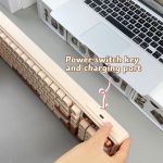 Milk coffee color,No wires, the third mock examination RGB lighting effect