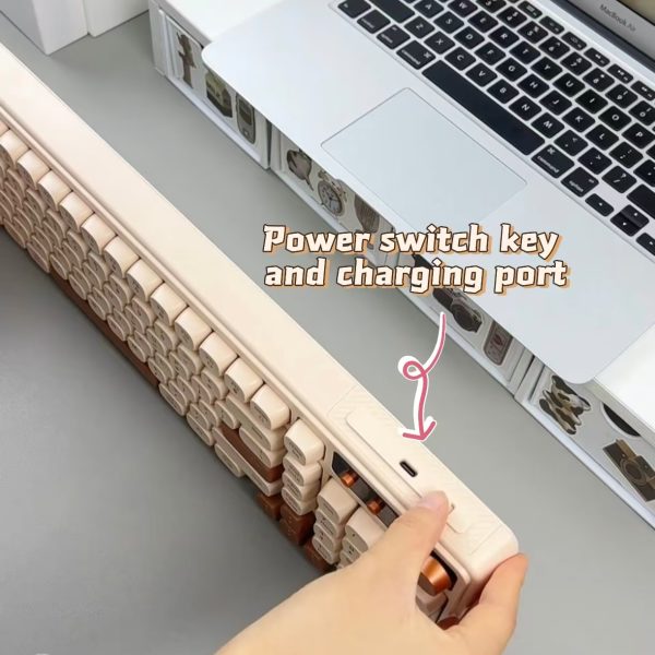 Milk coffee color,No wires, the third mock examination RGB lighting effect