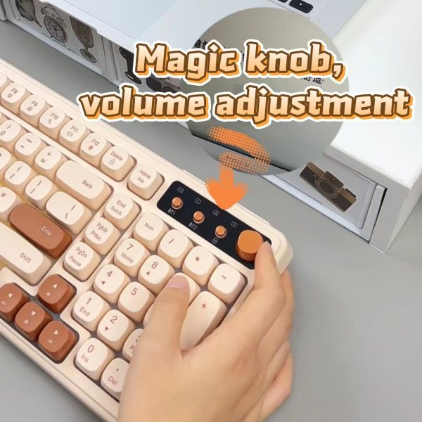 Milk coffee color,No wires, the third mock examination RGB lighting effect
