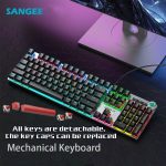 Silver black/There are connecting wires/RGB lighting effect/The buttons are detachable (Copy)