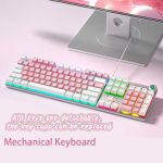 Pink/There are connecting wires/RGB lighting effect/The buttons are detachable
