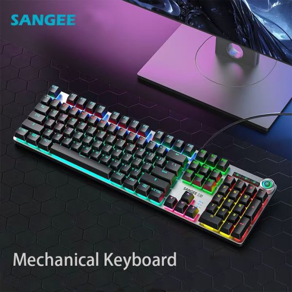Mixed light keyboard/There are connecting wires/RGB lighting effect/The buttons are detachable