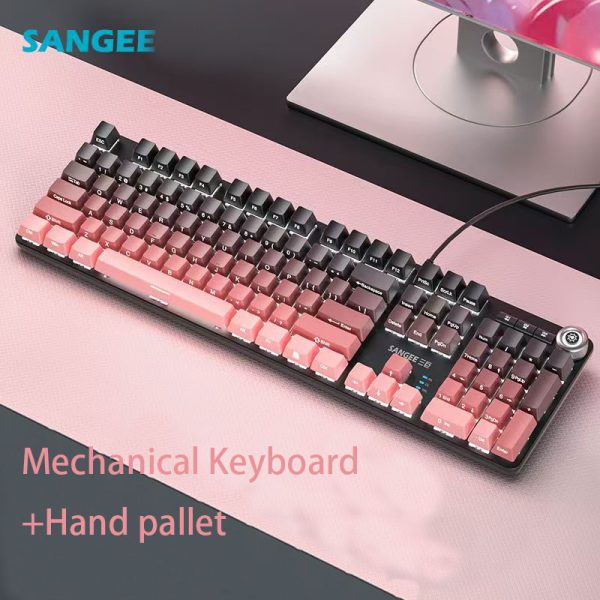 Mixed light keyboard/There are connecting wires/RGB lighting effect/The buttons are detachable